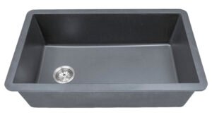 Quartz 19 in. x 31 in. Undermount Single Bowl Kitchen Sink